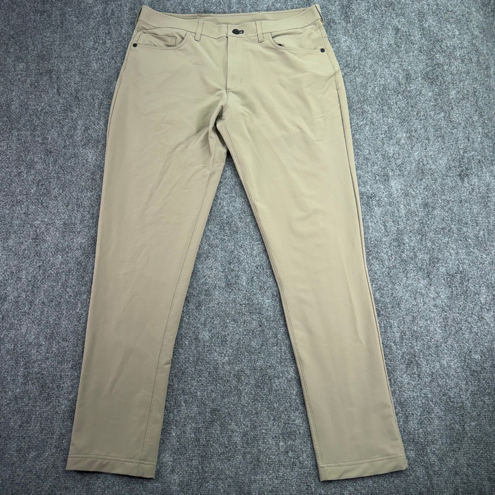 Public‎ Rec Pants Mens 34x34 (Fits 35x31) Khaki Tan Workday Performance Stretch